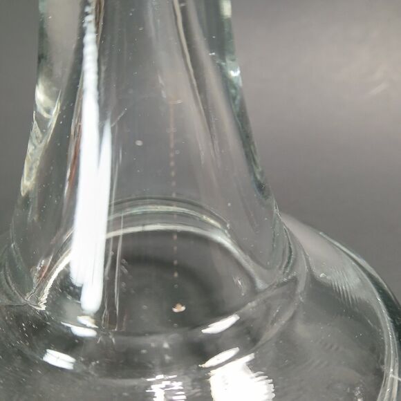 Vintage Clear Thick Glass Tapered Candle Holder / Candlestick ?Indiana Glass? - Picture 6 of 7